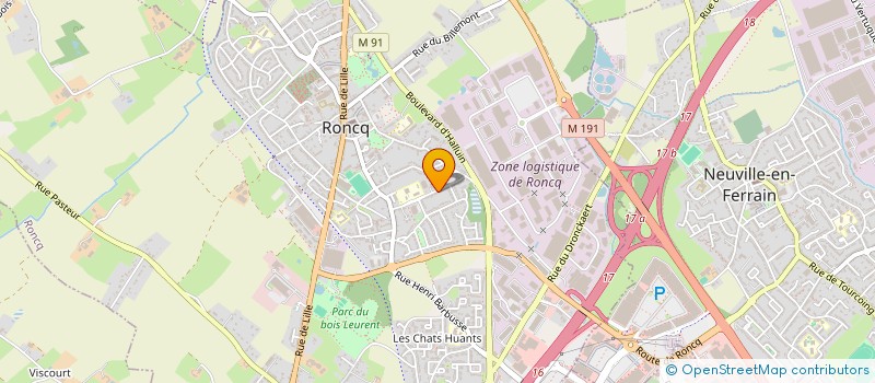 localisation de l'entreprise MONSIEUR CHARLIE VANRULLEN à RONCQ