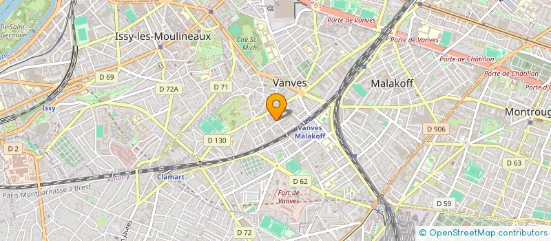 localisation de l'entreprise MONSIEUR CHARLY AGHETTI  VANVES