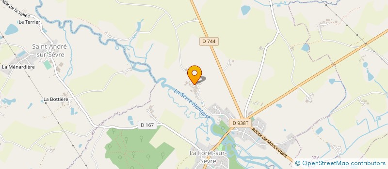 localisation de l'entreprise MONSIEUR CHARLY AUDUREAU  LA FORET-SUR-SEVRE