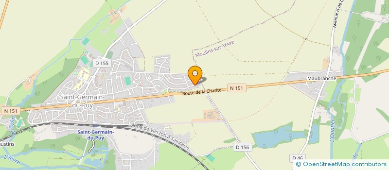 localisation de l'entreprise MONSIEUR CHARLY BACHELIN  MEHUN-SUR-YEVRE