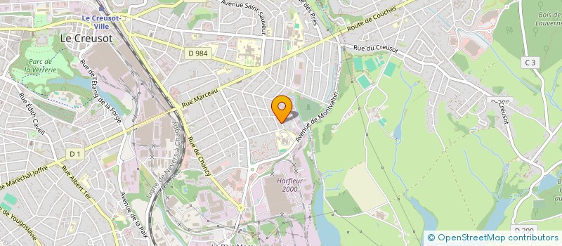 localisation de l'entreprise MONSIEUR CHARLY BARBOSA  LE CREUSOT