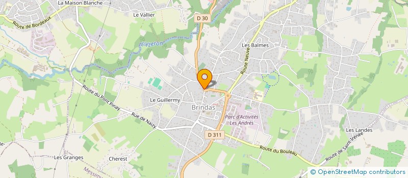 localisation de l'entreprise MONSIEUR CHARLY BAUDSON LE BOURDAIS  BRINDAS