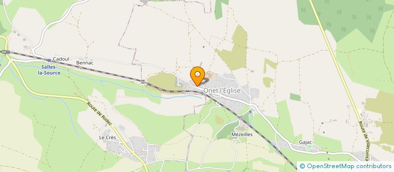 localisation de l'entreprise MONSIEUR CHARLY BENEZETH  SEBAZAC-CONCOURES