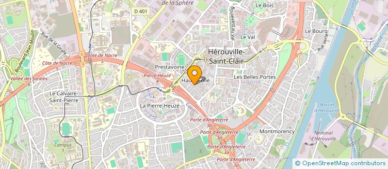 localisation de l'entreprise MONSIEUR CHARLY BERGOUNHON à HEROUVILLE-SAINT-CLAIR