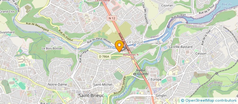 localisation de l'entreprise MONSIEUR CHARLY CHARPENTIER à SAINT-BRIEUC