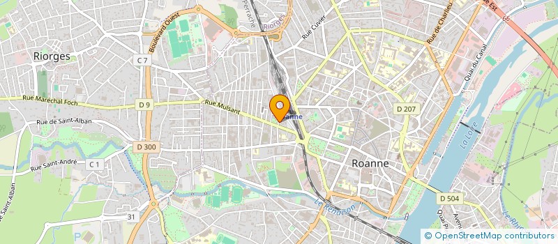 localisation de l'entreprise MONSIEUR CHARLY CHEINE  ROANNE