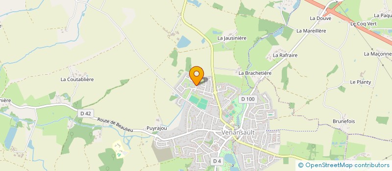 localisation de l'entreprise MONSIEUR CHARLY CHEVRIER  LA GENETOUZE