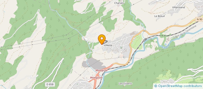localisation de l'entreprise MONSIEUR CHARLY CLAREY à AIME-LA-PLAGNE