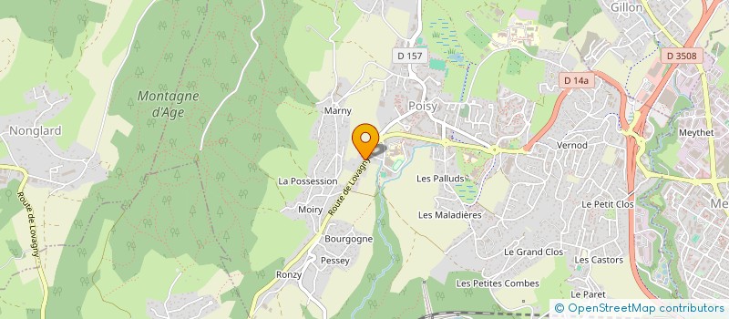 localisation de l'entreprise MONSIEUR CHARLY COLLOMB à POISY