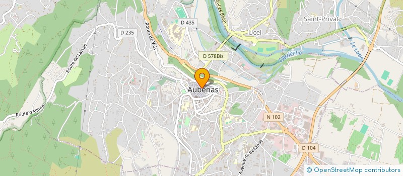localisation de l'entreprise MONSIEUR CHARLY COMBRES à AUBENAS