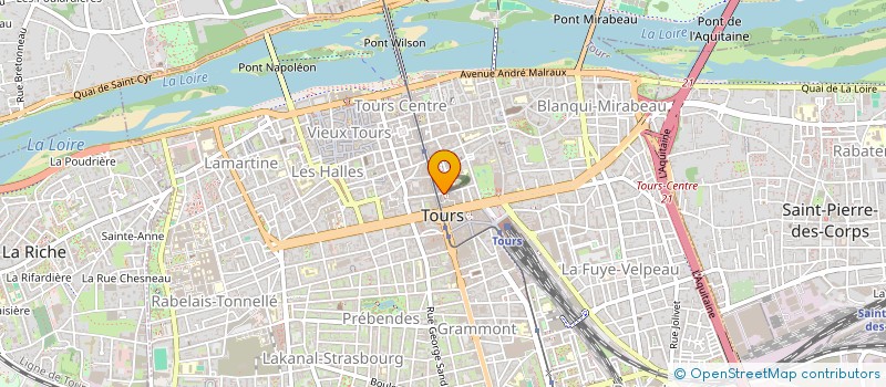 localisation de l'entreprise MONSIEUR CHARLY COURREGE-LONGUE  TOURS