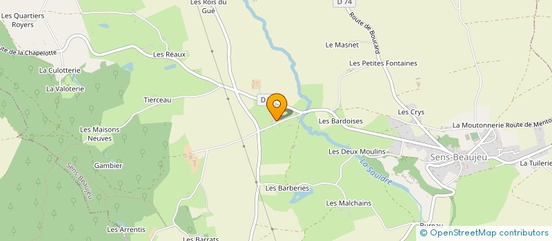 localisation de l'entreprise MONSIEUR CHARLY DEJOUX  SENS-BEAUJEU