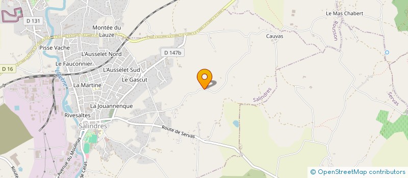 localisation de l'entreprise MONSIEUR CHARLY DELEUZE  SALINDRES