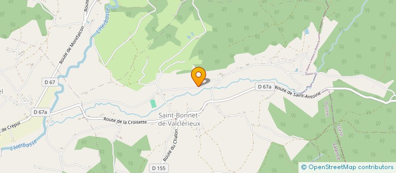 localisation de l'entreprise MONSIEUR CHARLY DEROUX  VALHERBASSE