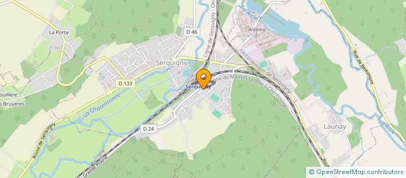 localisation de l'entreprise MONSIEUR CHARLY DESRUES  SERQUIGNY