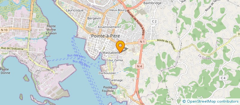 localisation de l'entreprise MONSIEUR CHARLY DOMINIQUE  LES ABYMES