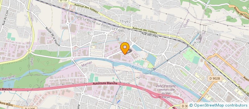 localisation de l'entreprise MONSIEUR CHARLY DUCHOSAL  THYEZ