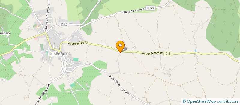 localisation de l'entreprise MONSIEUR CHARLY FAUVEL  LALBENQUE