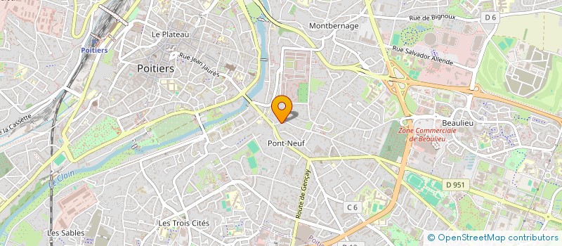 localisation de l'entreprise MONSIEUR CHARLY FERRIER  POITIERS