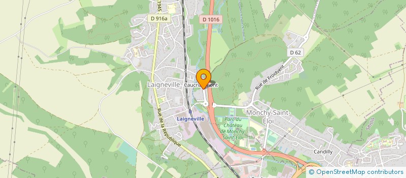 localisation de l'entreprise MONSIEUR CHARLY FRANCOIS  MONCHY-SAINT-ELOI