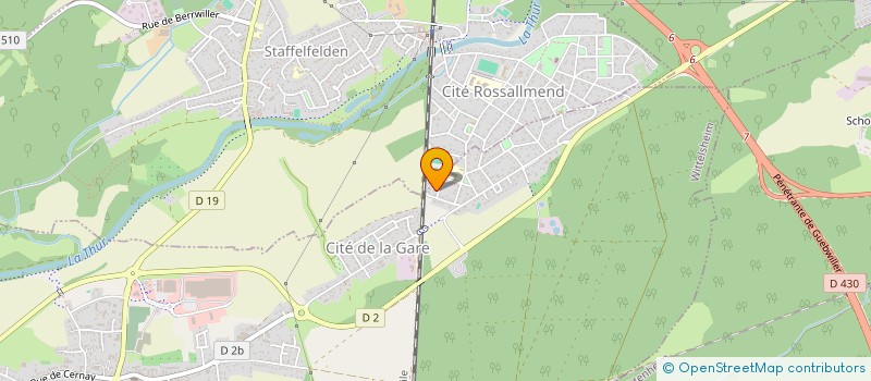 localisation de l'entreprise MONSIEUR CHARLY FRICKER  WITTELSHEIM