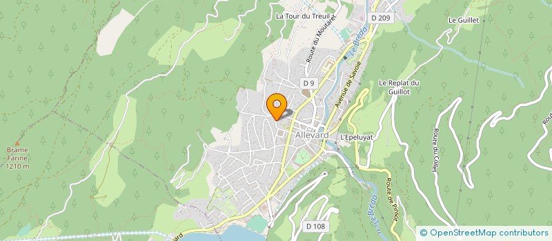 localisation de l'entreprise MONSIEUR CHARLY GERARD  ALLEVARD