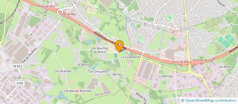 localisation de l'entreprise MONSIEUR CHARLY GURTNER  BOUGUENAIS