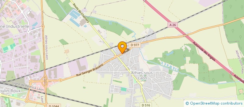 localisation de l'entreprise MONSIEUR CHARLY HEUGEBAERT  ATHIES-SOUS-LAON