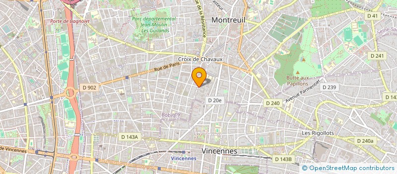 localisation de l'entreprise MONSIEUR CHARLY JACQUETTE à MONTREUIL