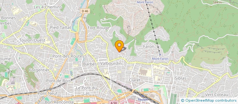 localisation de l'entreprise MONSIEUR CHARLY JEUNOT  TOULON