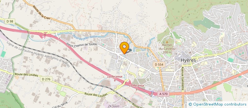 localisation de l'entreprise MONSIEUR CHARLY KOUACHE à HYERES