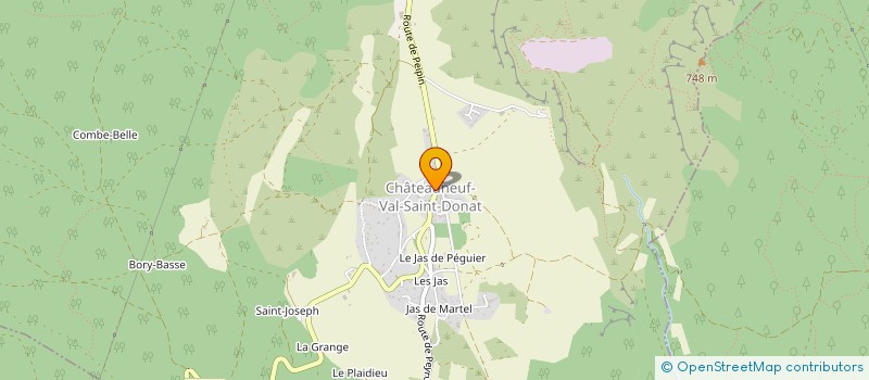 localisation de l'entreprise MONSIEUR CHARLY KUHN  CHATEAUNEUF-VAL-SAINT-DONAT