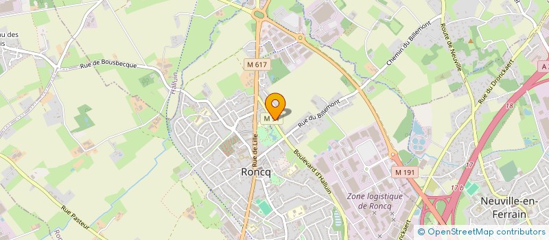 localisation de l'entreprise MONSIEUR CHARLY LEBAS  RONCQ