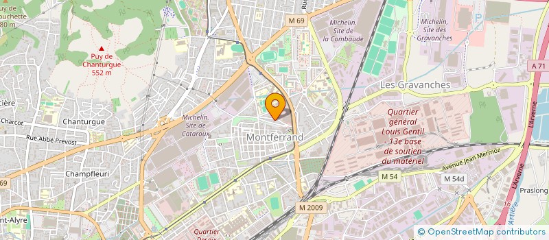 localisation de l'entreprise MONSIEUR CHARLY LUQUAIN  CLERMONT-FERRAND