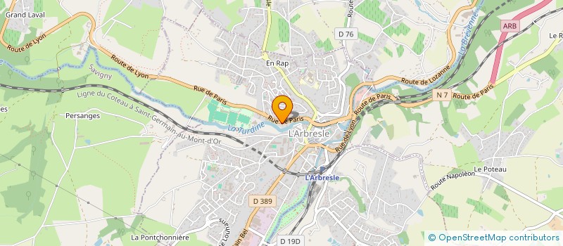 localisation de l'entreprise MONSIEUR CHARLY MARCEAU  L'ARBRESLE