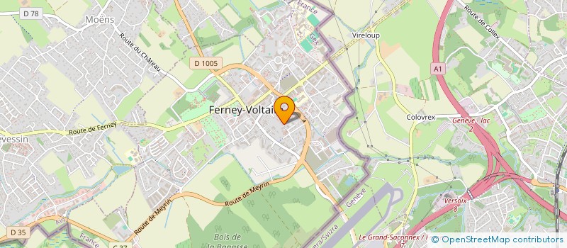 localisation de l'entreprise MONSIEUR CHARLY MARTIN à FERNEY-VOLTAIRE