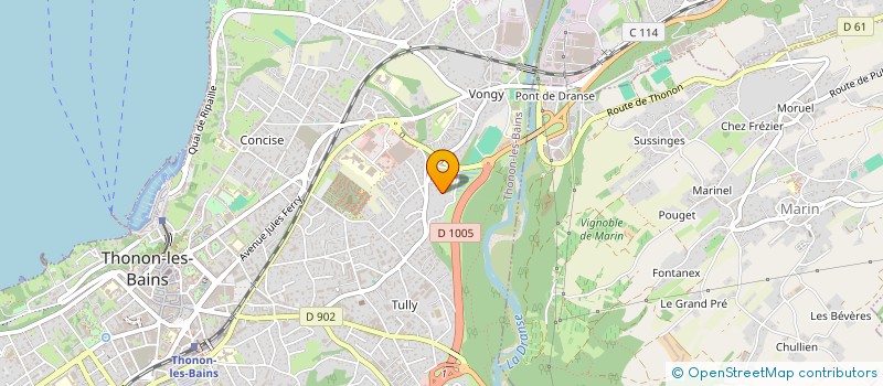 localisation de l'entreprise MONSIEUR CHARLY MARTIN-COCHER à THONON-LES-BAINS