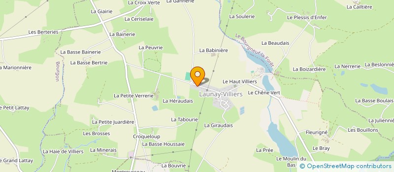 localisation de l'entreprise MONSIEUR CHARLY MILLET  LAUNAY-VILLIERS