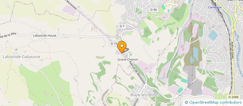 localisation de l'entreprise MONSIEUR CHARLY MIREBEAU  LABASTIDE-GABAUSSE
