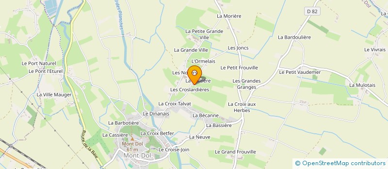 localisation de l'entreprise MONSIEUR CHARLY NEAU  MONT-DOL