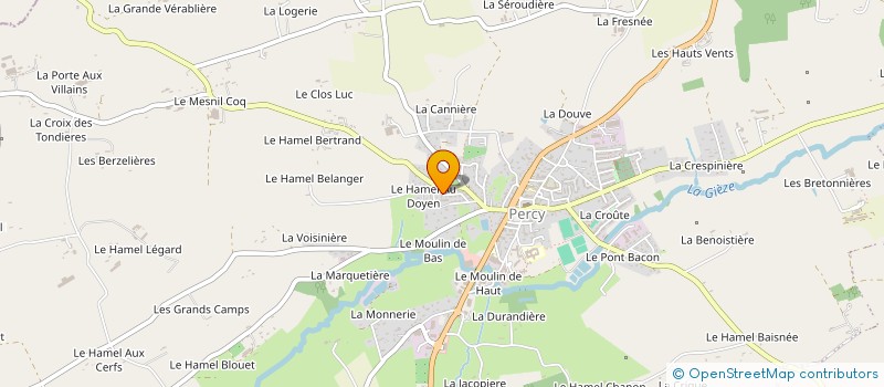 localisation de l'entreprise MONSIEUR CHARLY OSOUF  PERCY-EN-NORMANDIE