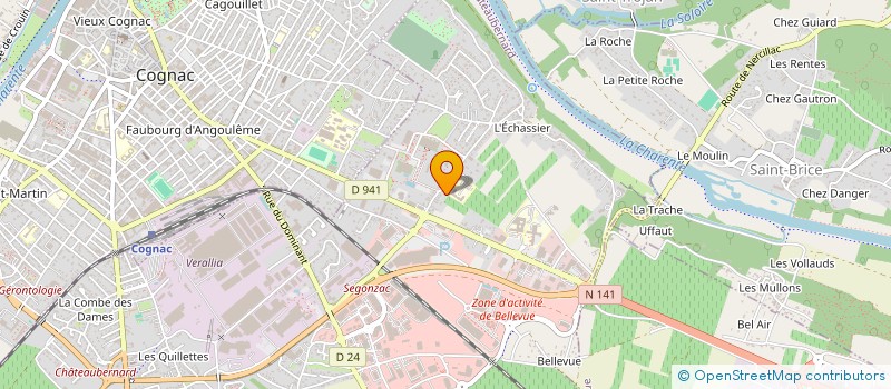 localisation de l'entreprise MONSIEUR CHARLY PAUMERO  CHATEAUBERNARD