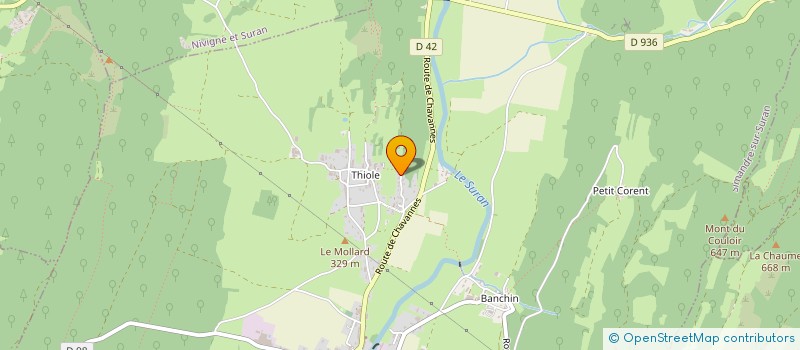 localisation de l'entreprise MONSIEUR CHARLY PECHOUX  SIMANDRE-SUR-SURAN