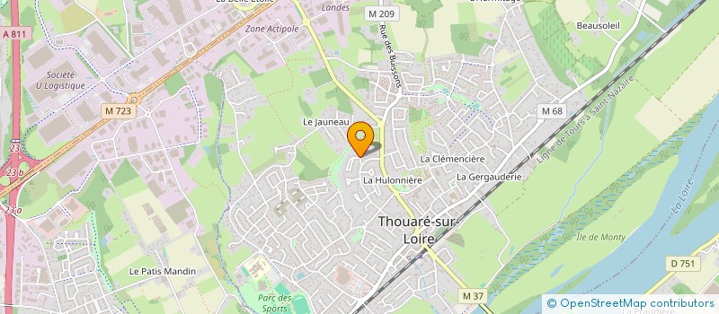localisation de l'entreprise MONSIEUR CHARLY PERNOT à THOUARE-SUR-LOIRE