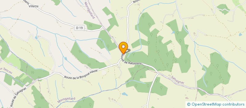 localisation de l'entreprise MONSIEUR CHARLY SALVAN  MONTGAILLARD