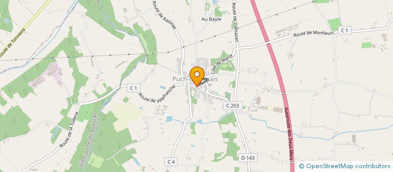 localisation de l'entreprise MONSIEUR CHARLY SANTOS  MOUZIEYS-TEULET