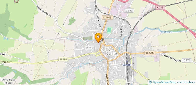 localisation de l'entreprise MONSIEUR CHARLY SCHAEFFER  GANNAT