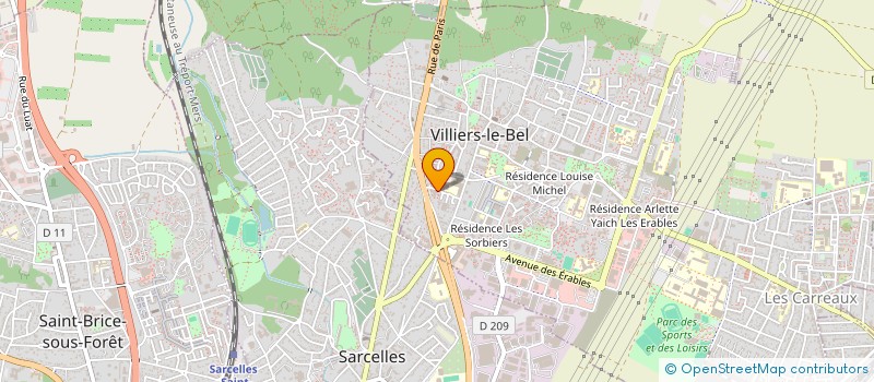 localisation de l'entreprise MONSIEUR CHARLY VAILLANT  VILLIERS-LE-BEL