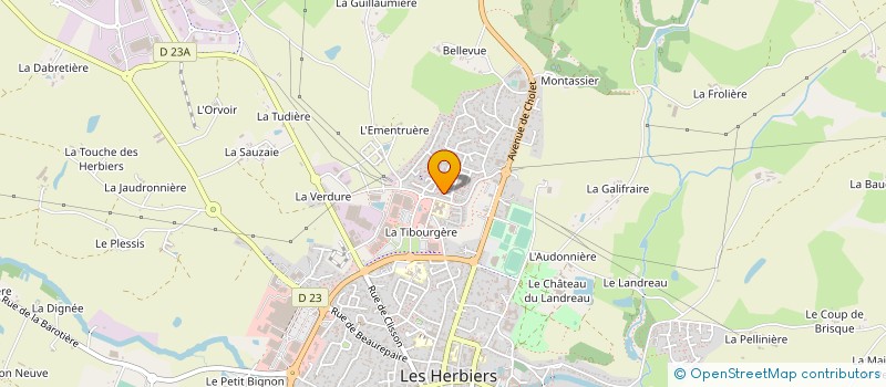 localisation de l'entreprise MONSIEUR CHARLY VRIGNAUD à LES HERBIERS