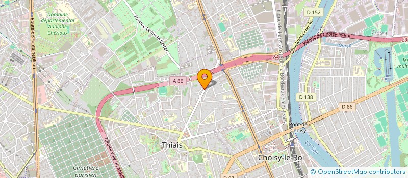 localisation de l'entreprise MONSIEUR CHARRAD CHARRAD SAID  THIAIS